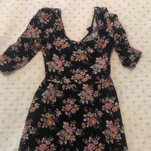 Floral cross cross back forever 21 dress